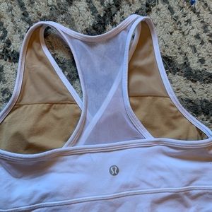 LULULEMON WHITE MESH TANK